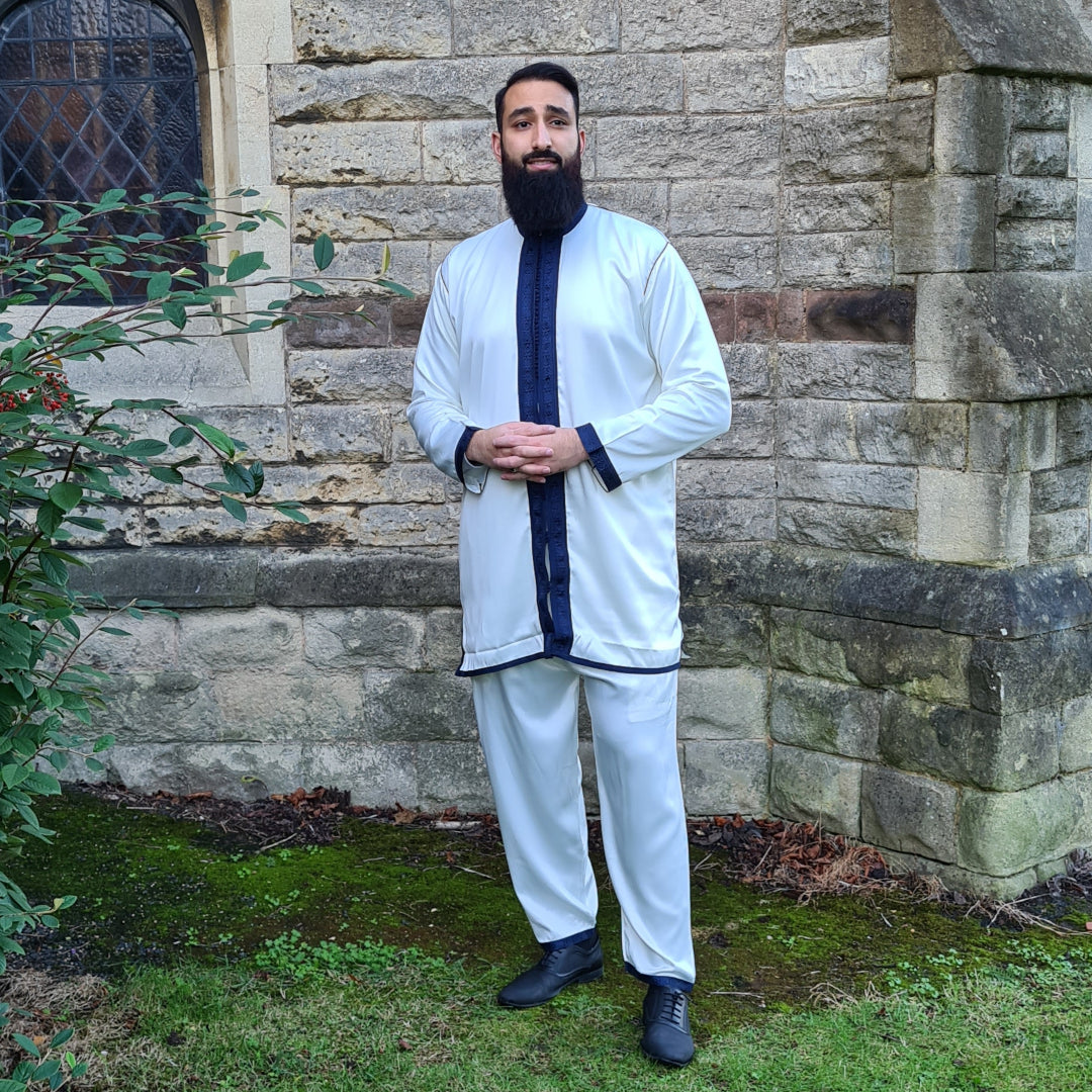 Navy Blue Jabador Set