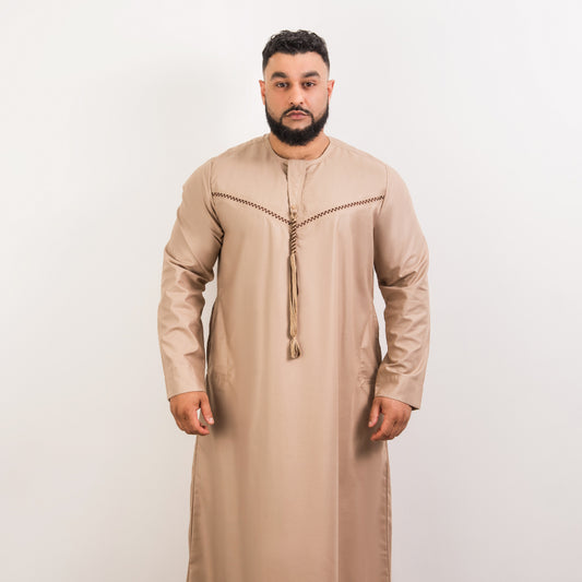 Premium Brown Omani Thobe