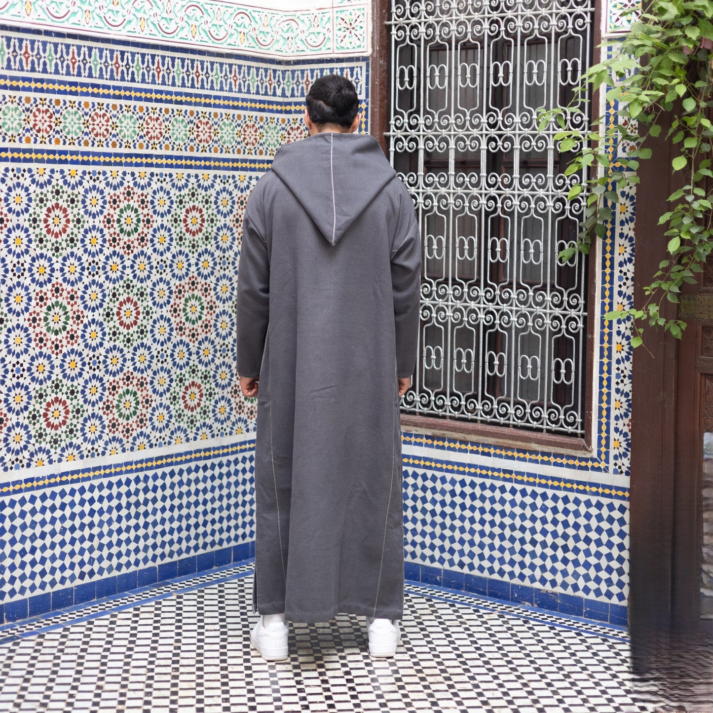 Grey Luxe Moroccan Thobe