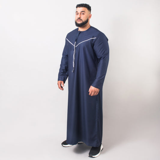 Premium Navy Omani Thobe